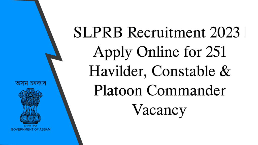 SLPRB Recruitment