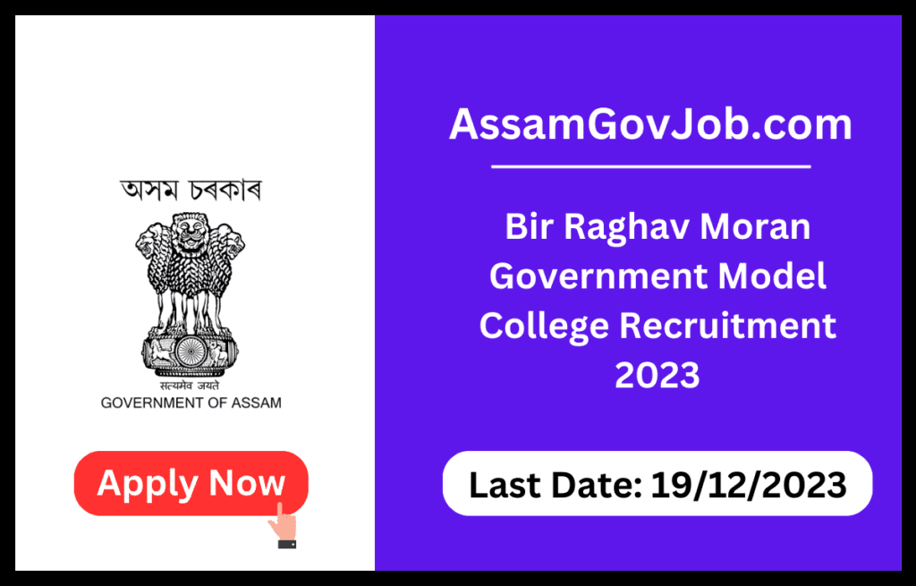 BRM Govt Model College Recruitment 2023