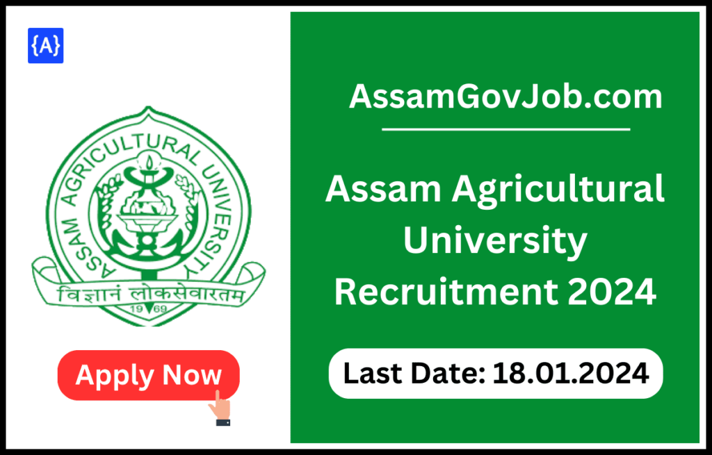 Assam Agricultural University Recruitment 2024