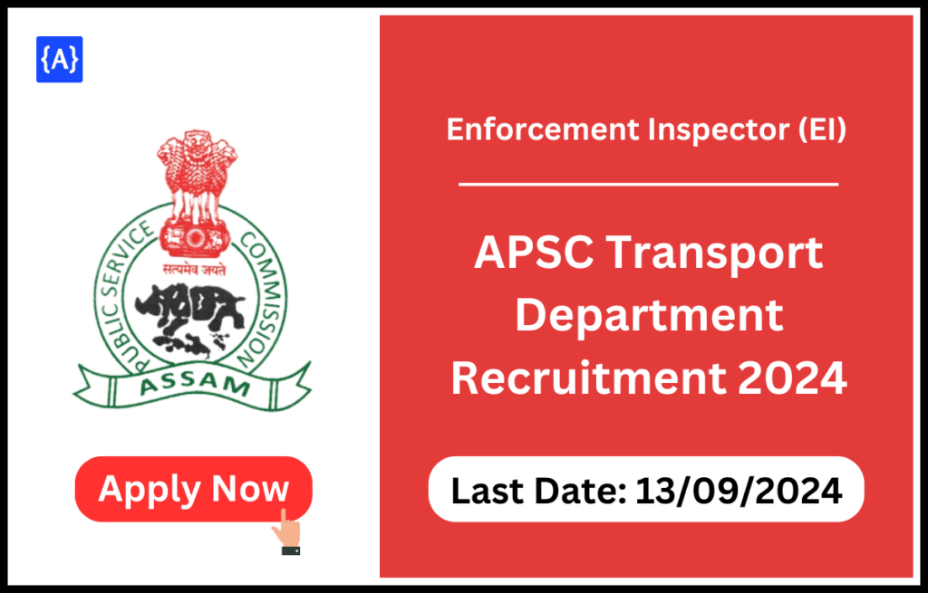 APSC Transport Department Recruitment